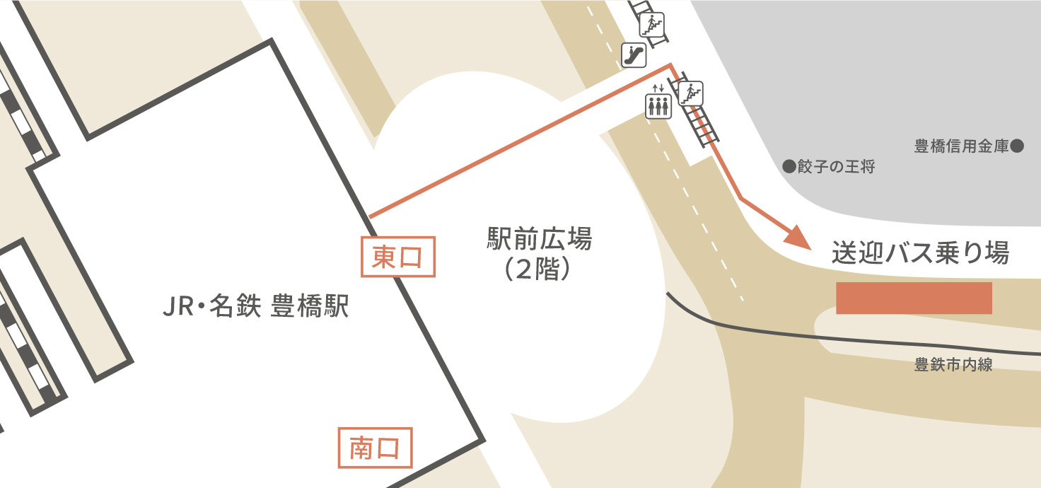 JR豊橋駅送迎バス乗り場